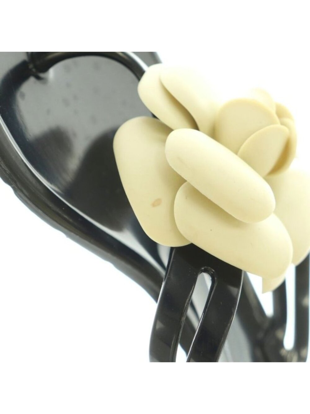 Chanel Camellia Thong Sandals 36 23.0 cm Black - Picture 8 of 9